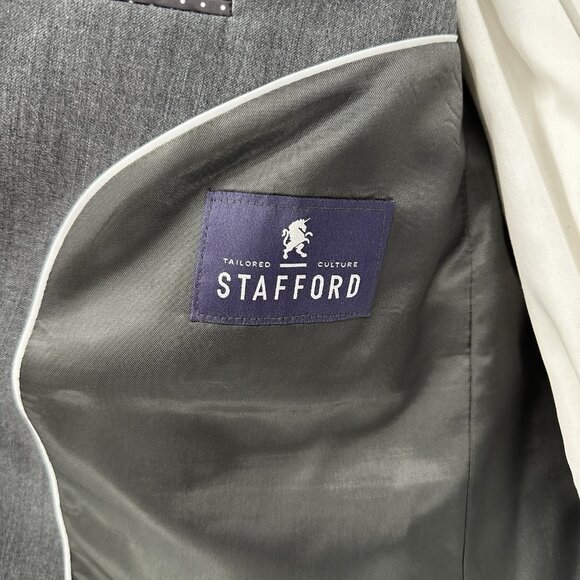 2 piece suit separates classic fit 100% wool straight leg gray 29L 46S - Picture 8 of 14